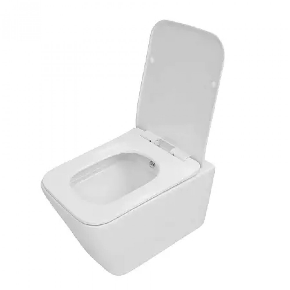Dezi White BD унитаз подвесной с функцией биде, смыв Торнадо, с сиденьем дюропласт, микролифт (1 место)