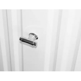 Пенал LAURA подвесной БЕЛЫЙ ГЛЯНЕЦ левый ручка СЕРЕБРО (390*1340*300)