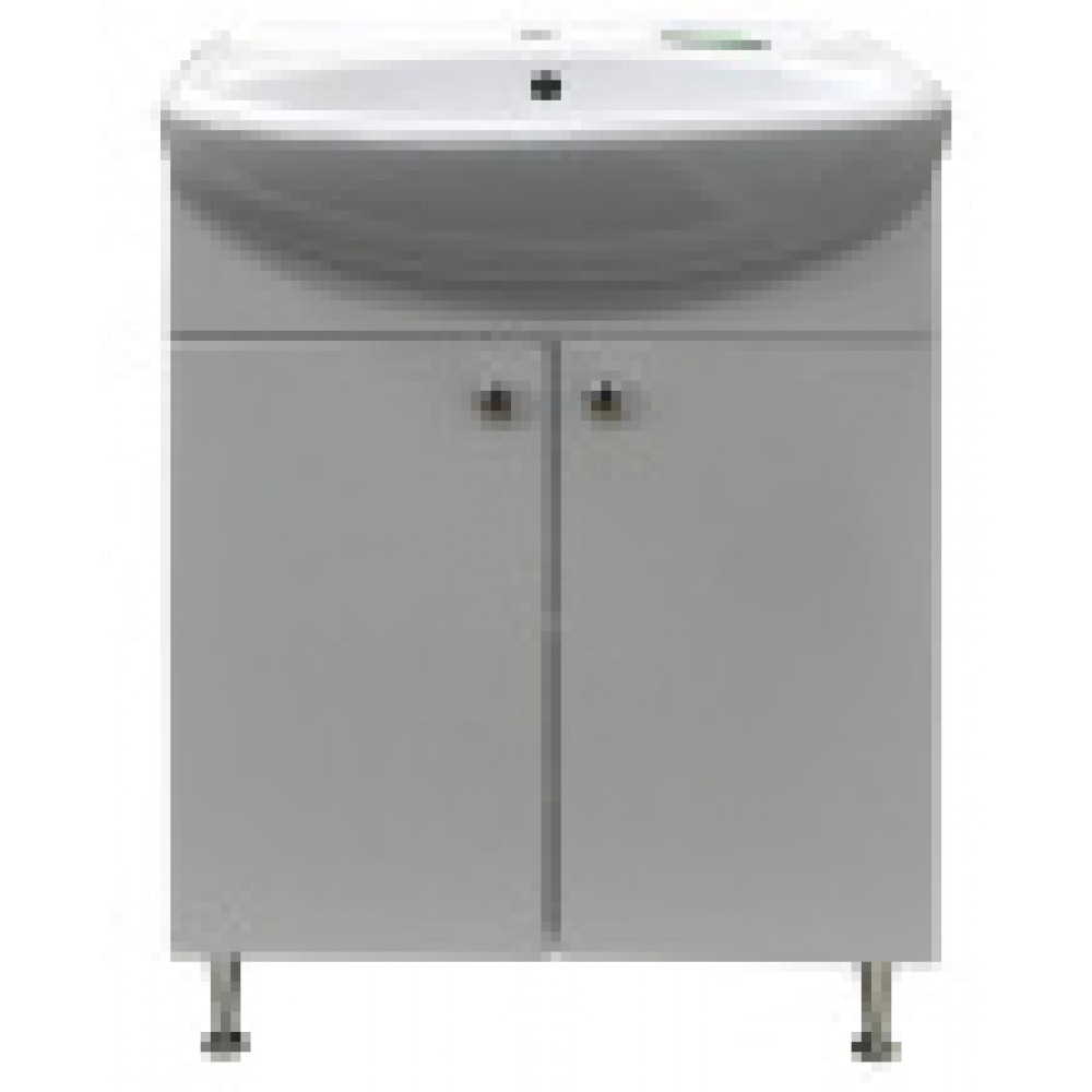 Комплект Тумба Моника New 55 (550*830*300) с раковиной Арго 55 (Ст.Оскол) (2 места)