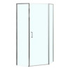 AZ-21C-90-CH-CL Душевое ограждение SAKURA DIA-90х90х195-CH-CL, прозрачное стекло 6 мм, профиль хром