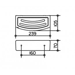 11658010000 Elegance NEW Корзинка для губки, хром