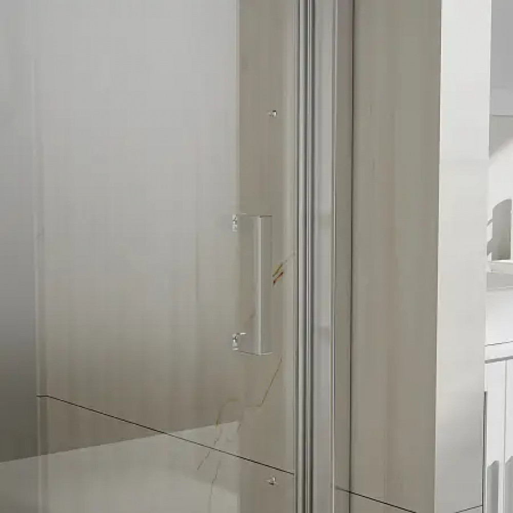 AZ-733-150-BM-CL Душевое ограждение BERN DRO-150х195-BM-CL, прозрачное стекло 6 мм, профиль матовый черный