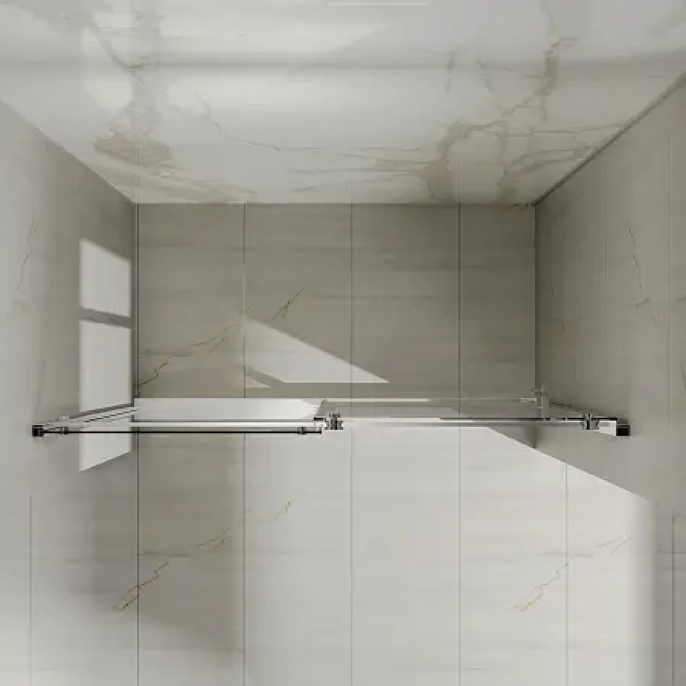 AZ-733-150-BM-CL Душевое ограждение BERN DRO-150х195-BM-CL, прозрачное стекло 6 мм, профиль матовый черный