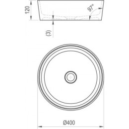 Умывальник MOON 1 без перелива
