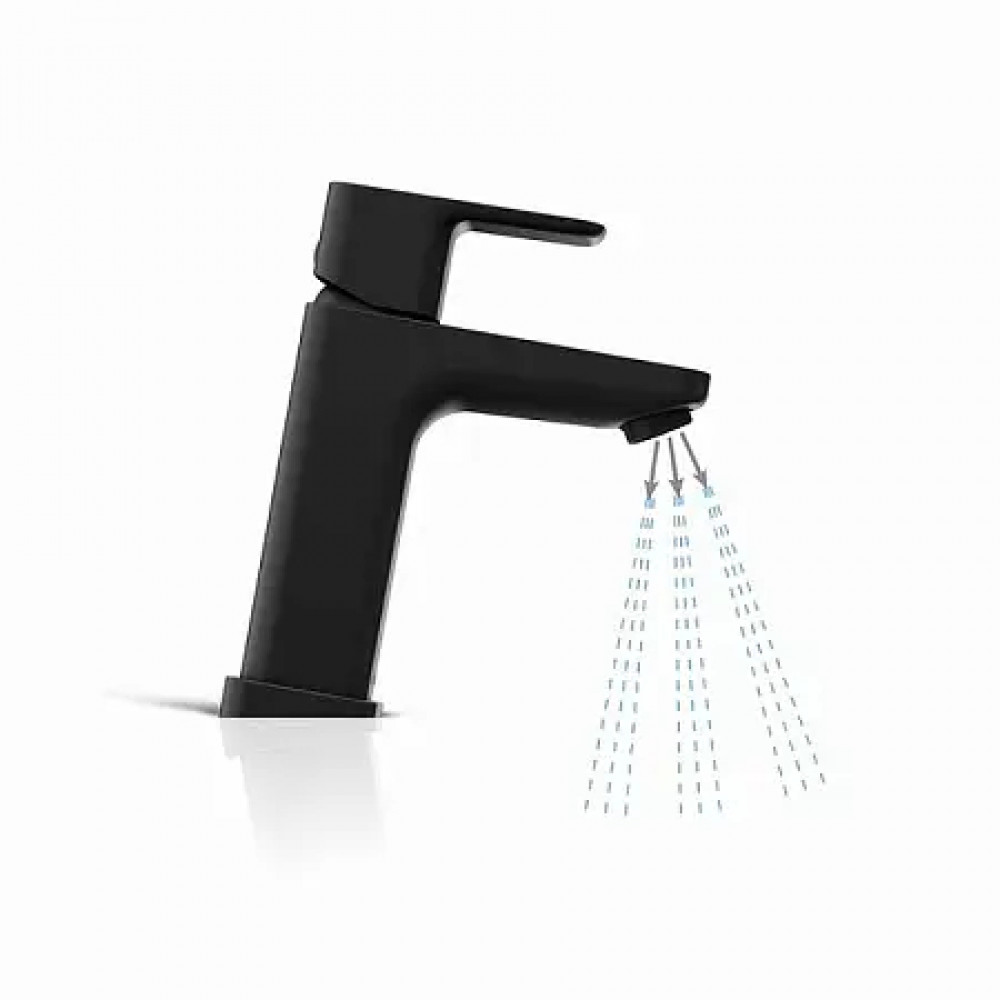Смеситель для умывальника 10° Free black -TD F 014.20
