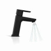 Смеситель для умывальника 10° Free black -TD F 014.20