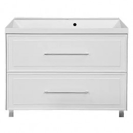 Комплект Тумба Belloni 100/2Н БЕЛЫЙ МАТ напольная под раковину Астория 100