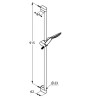 KLUDI FIZZ Душевой гарнитур 1S, 900 мм, хром, арт. 6764005-00