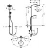 26793000 Croma Select S 280 Air 1jet Showerpipe Reno EcoSmart