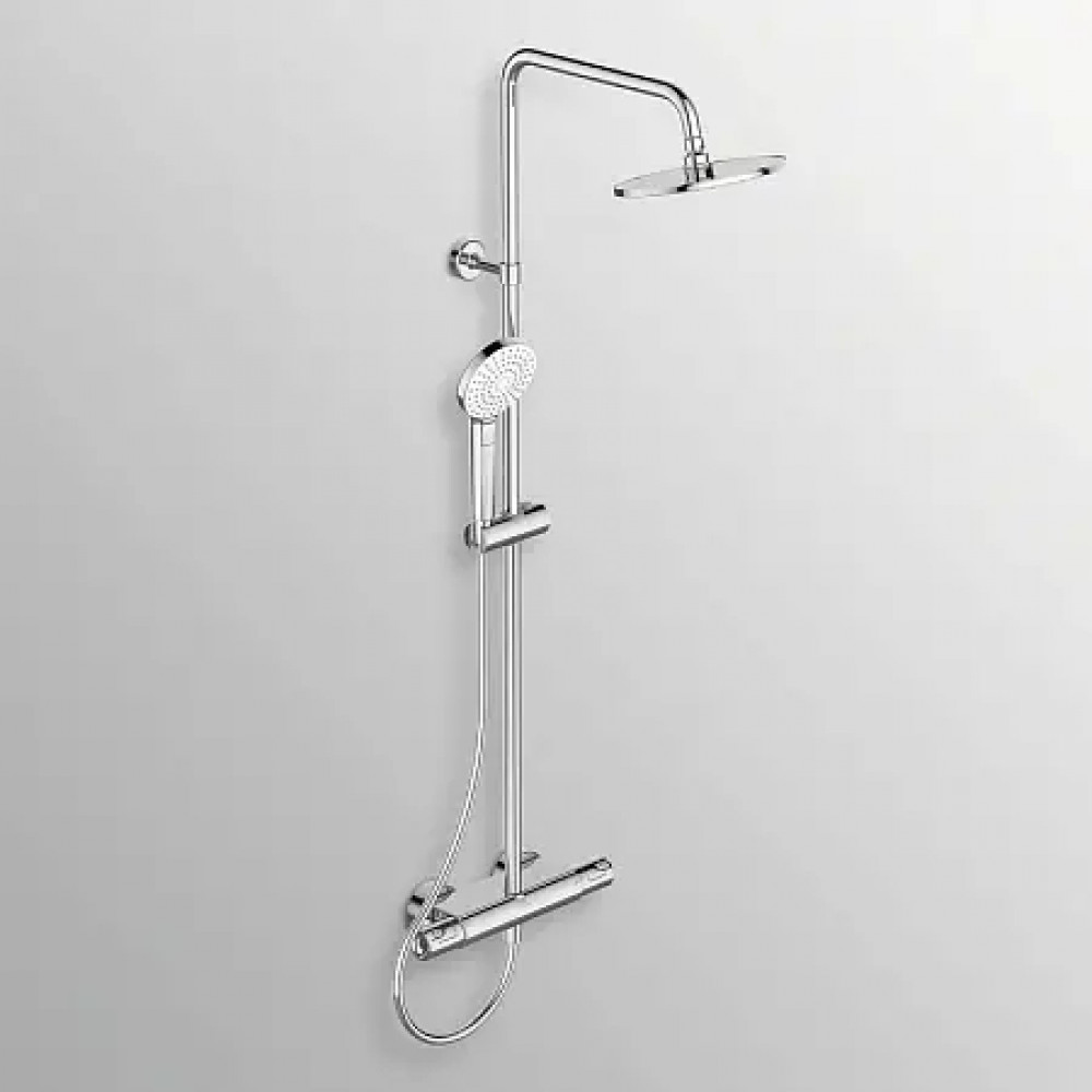 A7230AA Ceratherm T50 Душевая система в комплекте с термостатическим смесителем для душа, с полочкой