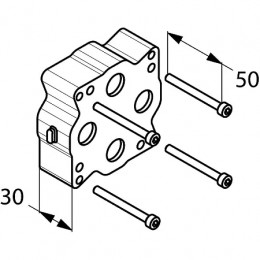 Удлинение для KLUDI FLEXX.BOXX 88 01, длина 30 мм, арт. 7300600-00