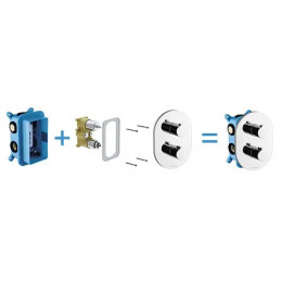 Монтажное основание для смесителей скрытого монтажа, R-box multi RB 071.50