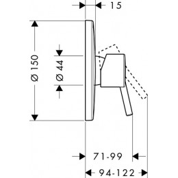 32675000 Talis S Смеситель для душа, однорычажный, СМ