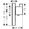 15742000 ShowerSelect S Термостат ShowerSelect S Highflow с клапаном для ручного душа, СМ, хром