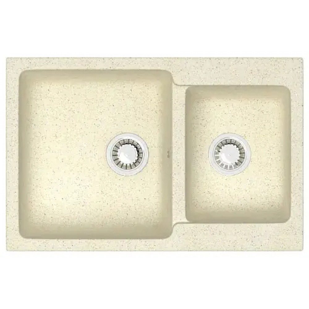 AZARIO кухонная мойка Grand (765х500х190) Бежевая (сифон + герметик)