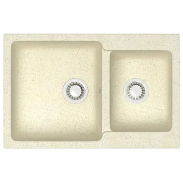 AZARIO кухонная мойка Grand (765х500х190) Бежевая (сифон + герметик)