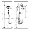 26890340 Croma Select S Showerpipe 280 1jet с термостатом и ручным душем Raindance Select S 120 3jet