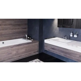 KLUDI AMEO Однорычажный смеситель для ванны и душа на 3 отверстия без излива