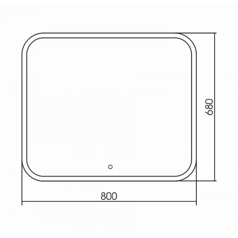 AZARIO зеркало Стив 800*680- 6 сенсор выкл+часы+радио+bluetooth+термометр+подогрев