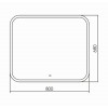 AZARIO зеркало Стив 800*680- 6 сенсор выкл+часы+радио+bluetooth+термометр+подогрев