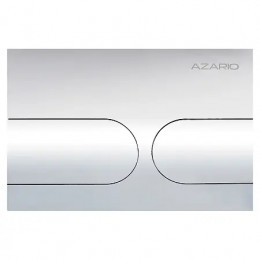 AZARIO NEW-TS Клавиша смыва AZ-SS-001-CH  ХРОМ (овальная) нержавеющая сталь 245x162,5x30,2 мм (инст. AZ-G12 и AZ-TS006T)