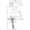 Смеситель для умывальника 10° Free black -TD F 014.20