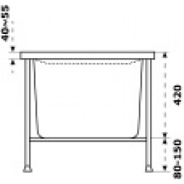 Каркас для ванны Тенза, Бали разборный 1700x700/1700x750