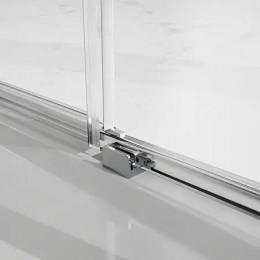 AZ-R43-100-BGL-CL Душевое ограждение SHANGHAI SQP-100х100х195-BGL-CL, прозрачное стекло 6 мм, профиль брашированное золото