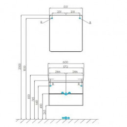СКАЙ 60 Тумба (Умывальник НЕО-60)