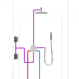 Монтажное основание для смесителей скрытого монтажа, R-box multi RB 071.50