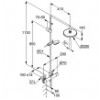KLUDI LOGO DUAL SHOWER SYSTEM Душевая система с термостатом, арт. 6809405-00