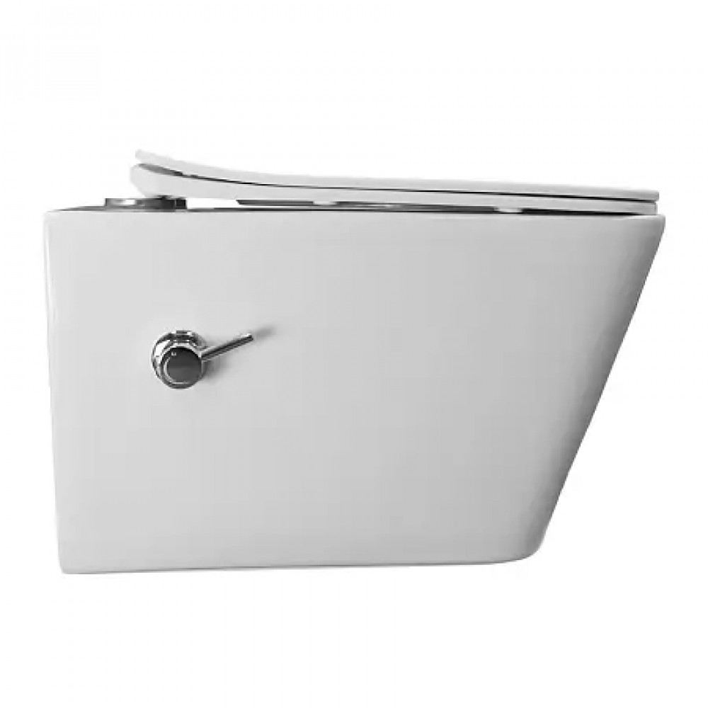 Dezi White BD унитаз подвесной с функцией биде, смыв Торнадо, с сиденьем дюропласт, микролифт (1 место)