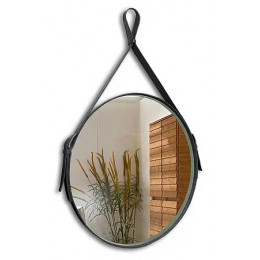 AZARIO зеркало Капитан D510 бесконтактный сенсор, коричн кожа