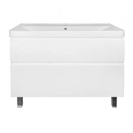 Комплект Тумба Мила 100 Н (1000х860х470) Напольная с раковиной Monte 100