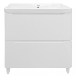 Комплект Тумба LOTOS 70/2 Н (710х475х835) напольная с раковиной Monte 70