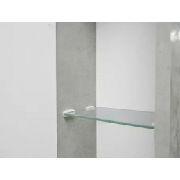 Зеркало-шкаф Florena 80 (600*800*135) левый Светлый Бетон