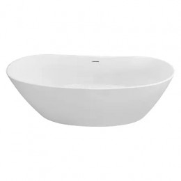 EASTON NEW Ванна акриловая белая, свободностоящая, в комплекте с сифоном и металлической рамой 1800x820x600 мм