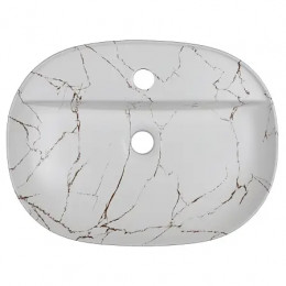 AZ-2202-M851 раковина накладная мраморная (505* 385*120)