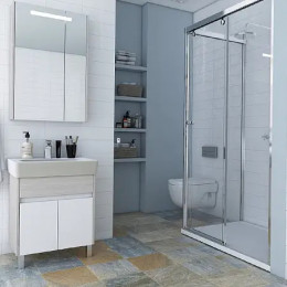 ВЕРДИ 60 Н Тумба (Белый/Ясень фабрик) (Раковина Нео 60)