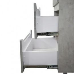 Комплект Тумба Florena 60 Светлый Бетон (810*610*470) с раковиной MONTE Neo 60