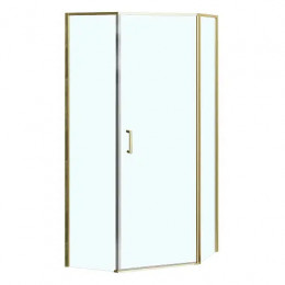 AZ-21C-90-BGL-CL Душевое ограждение SAKURA DIA-90х90х195-BGL-CL, прозрачное стекло 6 мм, профиль брашированное золото