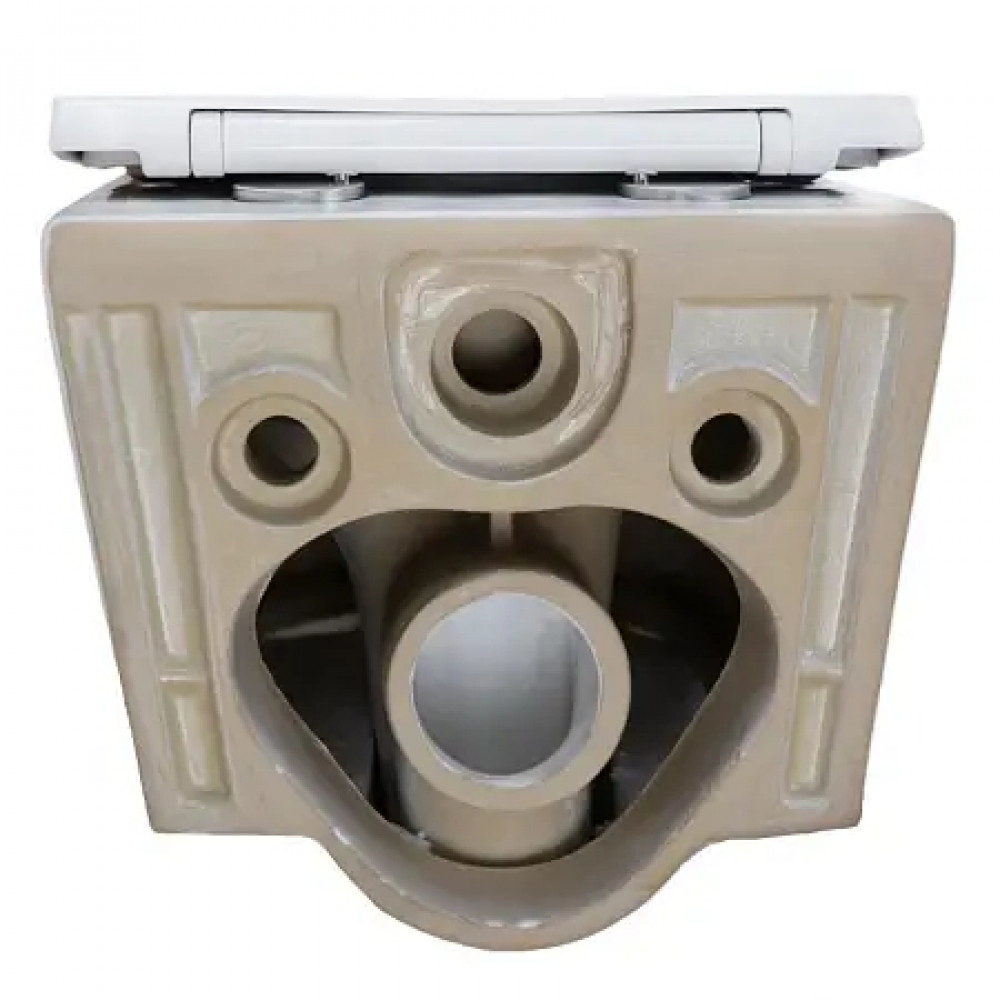 Velo Унитаз подвесной с функцией торнадо, с сиденьем микролифт, дюропласт. 490*360*360mm (1 место)