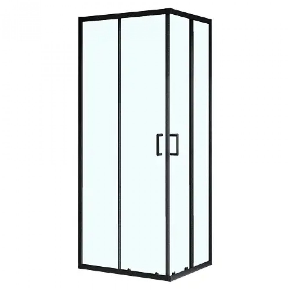 AZ-R36-100-MB-CL Душевое ограждение VIENNA SQP-100х100х195-MB-CL, прозрачное стекло 6 мм, профиль матовый черный
