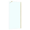 AZ-251-90-BGL-CL Душевая перегородка Walk-in, 90x195-BGL-CL, прозрачное стекло 8 мм, профиль брашированное золото