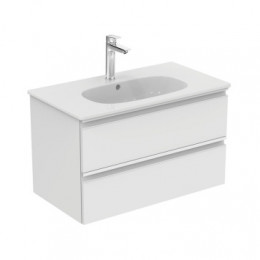 T0051OV TESI Подстолье для умывальника 80 см для подвесного монтажа, с 2-мя ящиками с интегрированными ручками, система плавного закрытия, с крепе