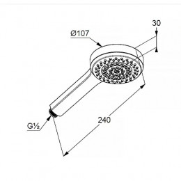 KLUDI DIVE душевая лейка 1S sDive