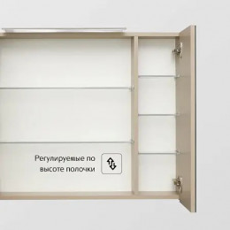 OLETA Шкаф зеркальный 800мм, капучино