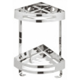 AZ-160-2 Полка угловая двухэтажная, хром