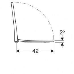 500.605.01.2 ACANTO Сиденье с крышкой тонкое, быстросъемное с микролифтом