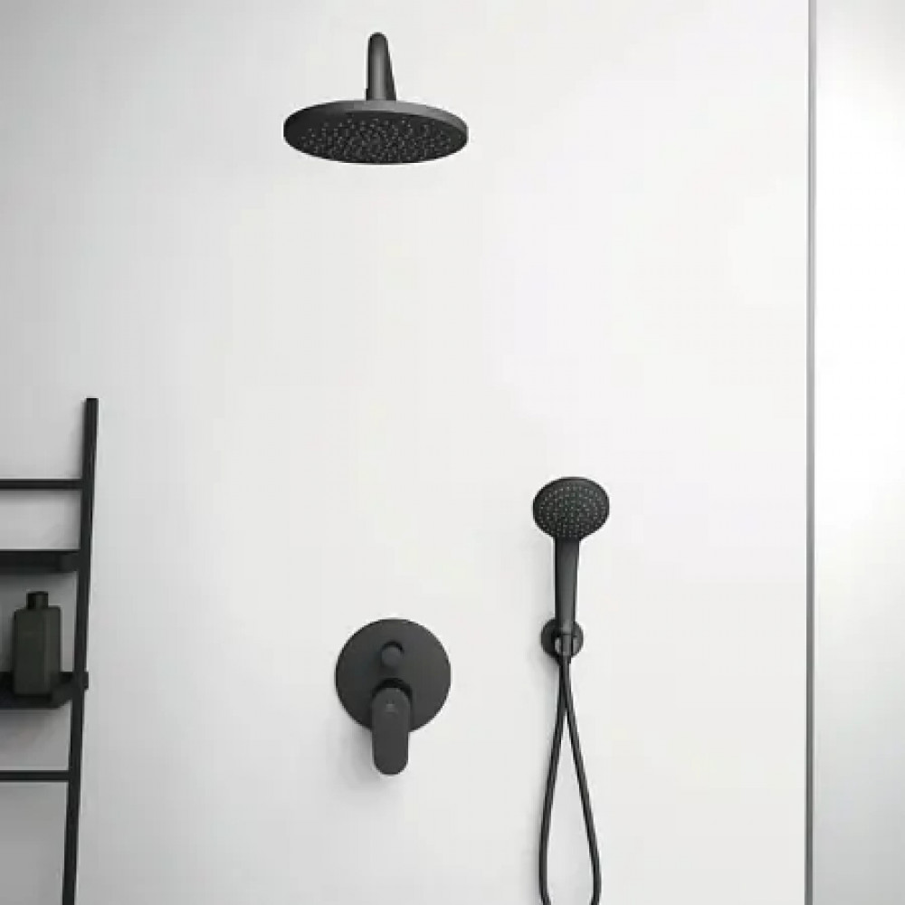 BC807XG IDEALRAIN Держатель с подключением душевой лейки 1/2", цилиндрический дизайн